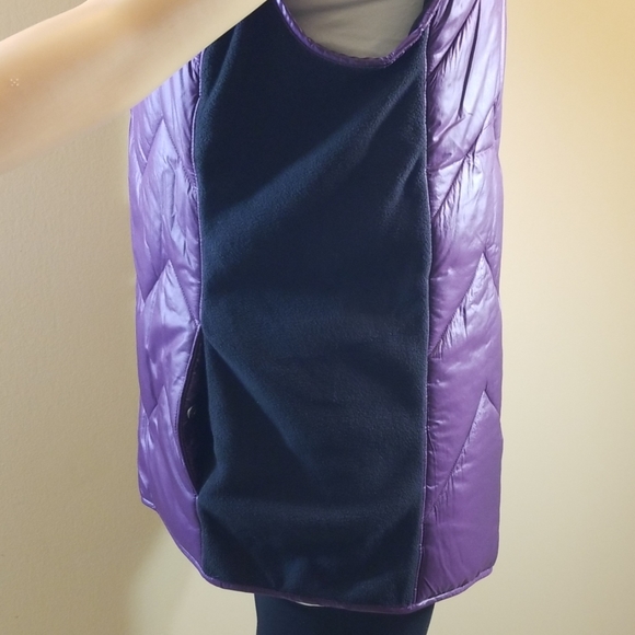 NWOT Ideology Purple Puffer Vest. Size Med. - Picture 4 of 8